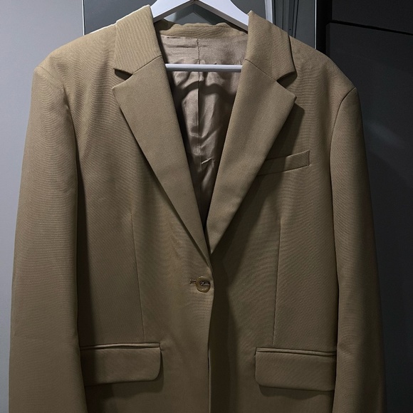 WOOL ARKET OVERSIZED HOPSACK BLAZER - Picture 2 of 4